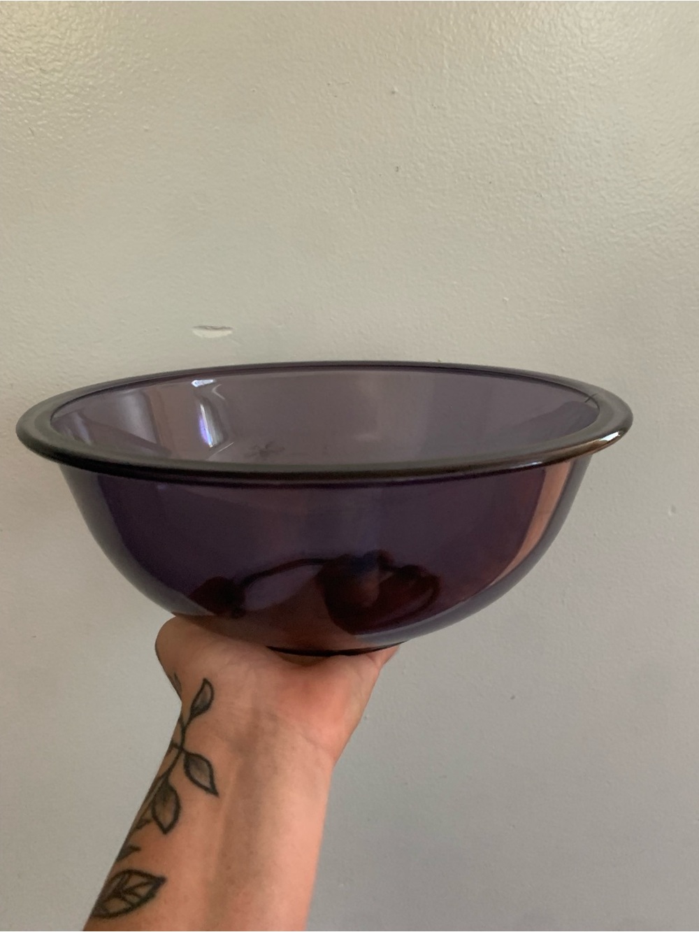 Pyrex Purple Glass Mixing Bowl
